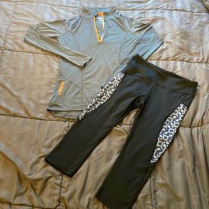 Orangetheory lululemon workout outfit splat orange theory  small